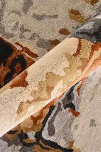 Saraswati global  handcrafted  wool area rug, 8x10 feet, anti slip baking carpet, ideal for bedroom, living room.