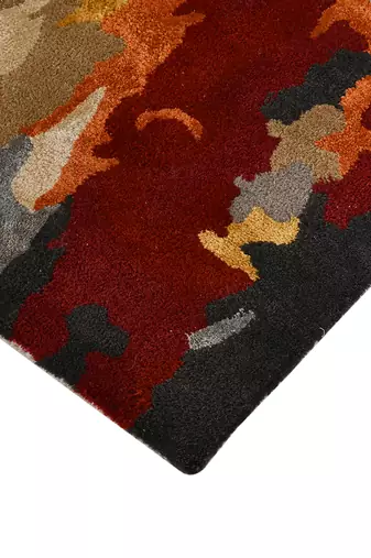 Saraswati global  wool area rug, 6x9 feet, anti-slip baking carpet, modern rug, ideal for bedroom, living room.
