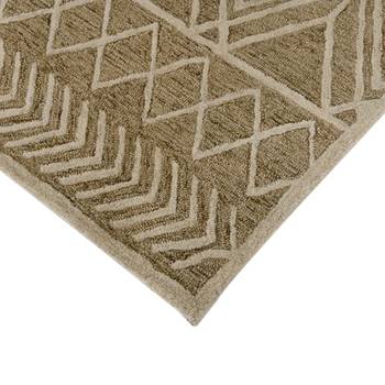 handmade wool rug, 8x10 feet, anti-skid backing carpet ideal for bedroom living room dining room, saraswati global rug. 4