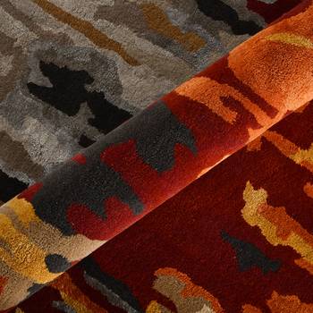 Saraswati global  wool area rug, 6x9 feet, anti-slip baking carpet, modern rug, ideal for bedroom, living room. 4