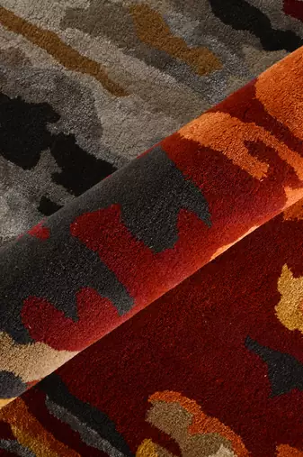 Saraswati global  wool area rug, 6x9 feet, anti-slip baking carpet, modern rug, ideal for bedroom, living room.