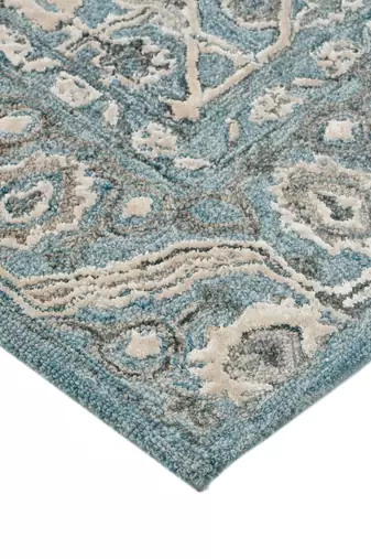 Saraswati global handmade wool modern rug, 8x10 feet area rug, ideal for bedroom, living room, anti slip backing carpet.