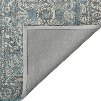 Saraswati global handmade wool modern rug, 8x10 feet area rug, ideal for bedroom, living room, anti slip backing carpet. 4
