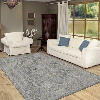 Saraswati global handmade area rug, 8x10 feet, wool rug, luxurious  anti slip backing carpet for bedroom, living room. 1