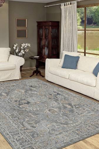 Saraswati global handmade area rug, 8x10 feet, wool rug, luxurious  anti slip backing carpet for bedroom, living room.
