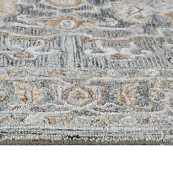 Saraswati global handmade area rug, 8x10 feet, wool rug, luxurious  anti slip backing carpet for bedroom, living room. 3