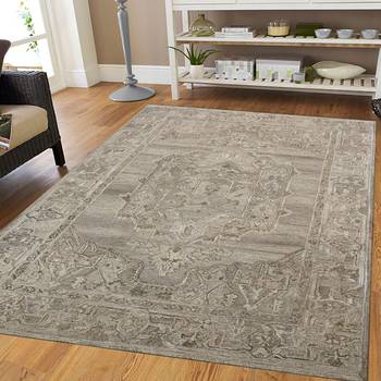 Saraswati global hand-tufted area rug, 5x7.6 feet,  wool rug, anti slip backing carpet, ideal for bedroom, living room. 1