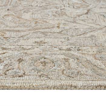 Saraswati global  handcrafted area rug, 8x10 feet, wool rug, anti-slip backing carpet, ideal for bedroom, living room. 3
