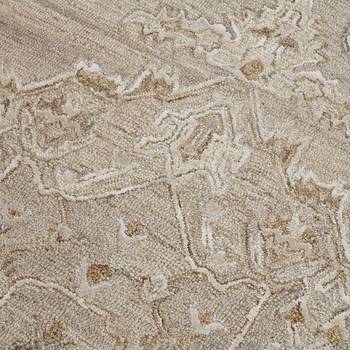 Saraswati global hand-tufted area rug, 5x7.6 feet,  wool rug, anti slip backing carpet, ideal for bedroom, living room. 4
