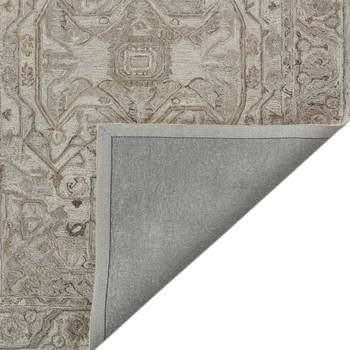 Saraswati global  handcrafted area rug, 8x10 feet, wool rug, anti-slip backing carpet, ideal for bedroom, living room. 5