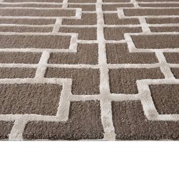 Saraswati global handmade wool rug modern rug 8x10 feet area rug ideal for bedroom living room anti-slip backing carpet. 2