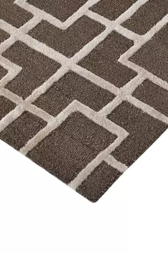 Saraswati global handmade wool rug modern rug 8x10 feet area rug ideal for bedroom living room anti-slip backing carpet.