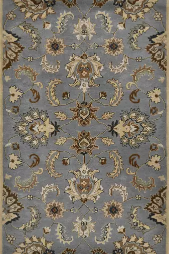 Luxury handcrafted floral premium wool, anti-skid & anti slip carpet, ideal for bedroom,saraswati global rug 4x6 feet.