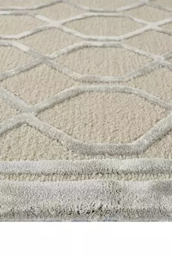 Saraswati global rug handmade premium  wool area rug,  anti slip backing carpet, ideal for bedroom, living room (4x6)