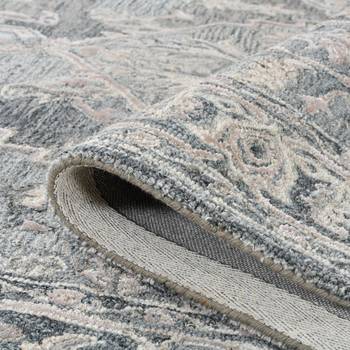 Saraswati global rug handmade area rug, 4x6 feet, wool rug  anti-skid backing carpet  ideal for bedroom, living room. 5