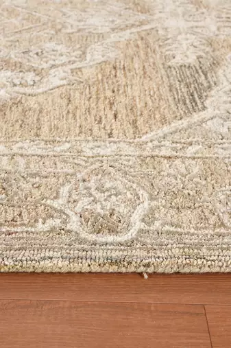 saraswati global luxury handmade  area rug - 8x10 feet, premium wool anti slip backing carpet for bedroom living room.