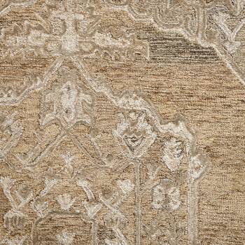 saraswati global luxury handmade  area rug - 8x10 feet, premium wool anti slip backing carpet for bedroom living room. 4