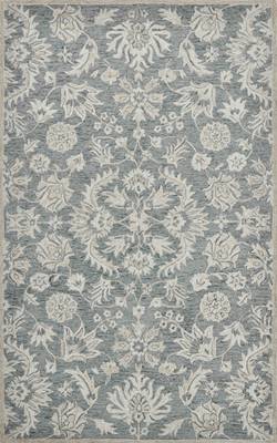 saraswati global luxury handcrafted floral  area rug, 8x10 wool anti-skid backing carpet ideal for bedroom living room. 2