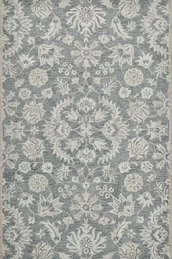 saraswati global luxury handcrafted floral  area rug, 8x10 wool anti-skid backing carpet ideal for bedroom living room.