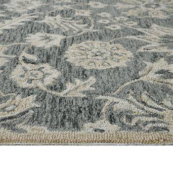saraswati global luxury handcrafted floral  area rug, 8x10 wool anti-skid backing carpet ideal for bedroom living room. 3