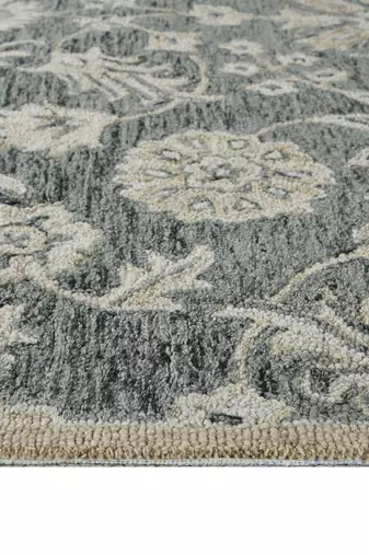 saraswati global luxury handcrafted floral  area rug, 8x10 wool anti-skid backing carpet ideal for bedroom living room.