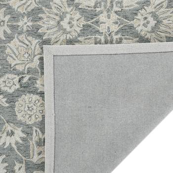 saraswati global luxury handcrafted floral  area rug, 8x10 wool anti-skid backing carpet ideal for bedroom living room. 4