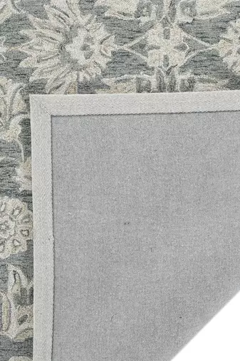 saraswati global luxury handcrafted floral  area rug, 8x10 wool anti-skid backing carpet ideal for bedroom living room.