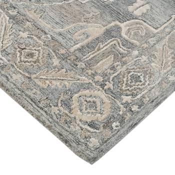 Saraswati global  hand tufted area rug, 8x10 feet, wool rug  anti-skid backing carpet, ideal for bedroom, living room. 4