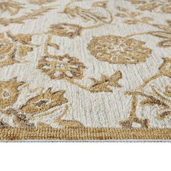 Saraswati global rug premium  wool rug, 5x8 handmade area rug, anti slip backing carpet, ideal for bedroom, living room. 3