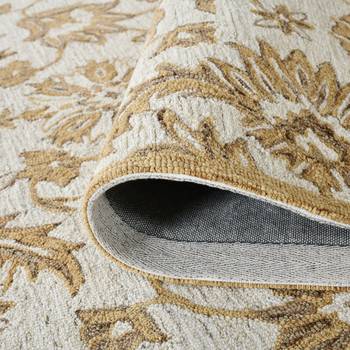 Saraswati global rug premium  wool rug, 5x8 handmade area rug, anti slip backing carpet, ideal for bedroom, living room. 5