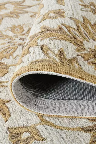 Saraswati global rug premium  wool rug, 5x8 handmade area rug, anti slip backing carpet, ideal for bedroom, living room.