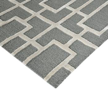 Saraswati global handmade wool rug, modern rug, 8x10  area rug, ideal for bedroom, living room anti slip backing carpet. 4