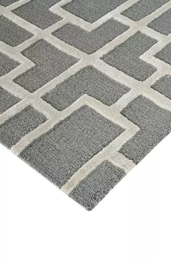 Saraswati global handmade wool rug, modern rug, 8x10  area rug, ideal for bedroom, living room anti slip backing carpet.