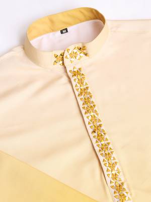 Yellow rayon mirror work wedding function festival marriage party wear straight kurta with dupatta 10