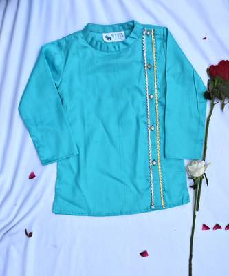 Boys blue and pink traditional kurta payjama set 2