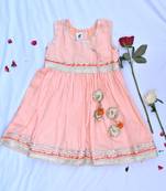 Peach dress for girls