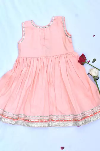 Peach dress for girls