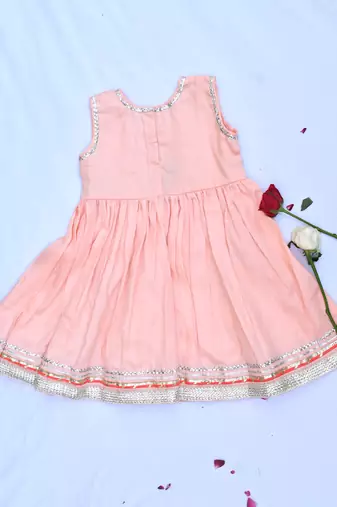 Peach dress for girls
