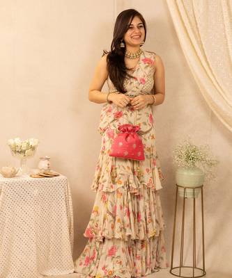 Anahira embroidered potli - rose 2
