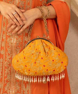Saanvi vintage purse - orange 1