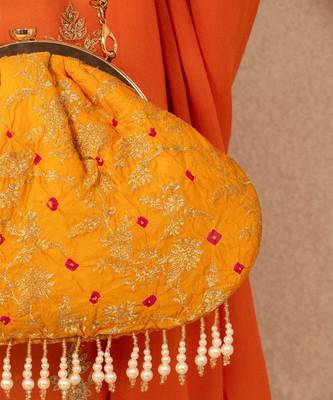 Saanvi vintage purse - orange 4