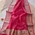 Rani-Pink Kota Doria Saree with Rajasthani GotaPatti