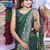 Dark-Green khadi georgette Saree