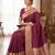 Maroon khadi georgette Saree