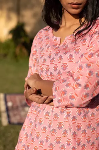 Pink floral block print lounge wear set night suit dress pyjama co ord set for summer night pj