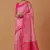 Light pink banarasi silk blend saree with zari woven work