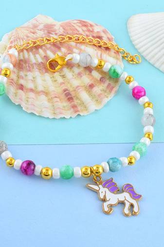 Multicolour beaded fashion bracelet for women girls