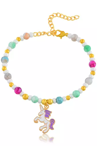 Multicolour beaded fashion bracelet for women girls