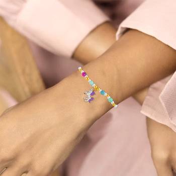 Multicolour beaded fashion bracelet for women girls 4