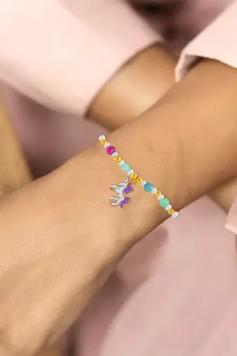 Multicolour beaded fashion bracelet for women girls
